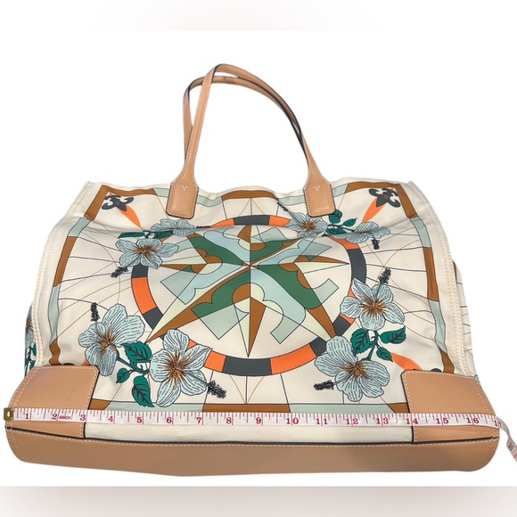Tory Burch Ella Printed Floral Tote Bag - Picture 8 of 9